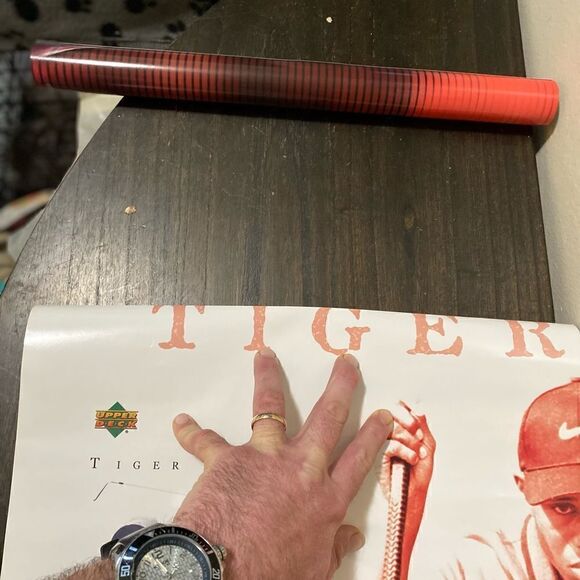 Authentic 2004 upper deck tiger woods poster - Picture 2 of 4